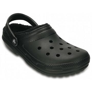 Zapatos Crocs Classic Forro Clog Hombre Negros | Mexico 0679EBCX